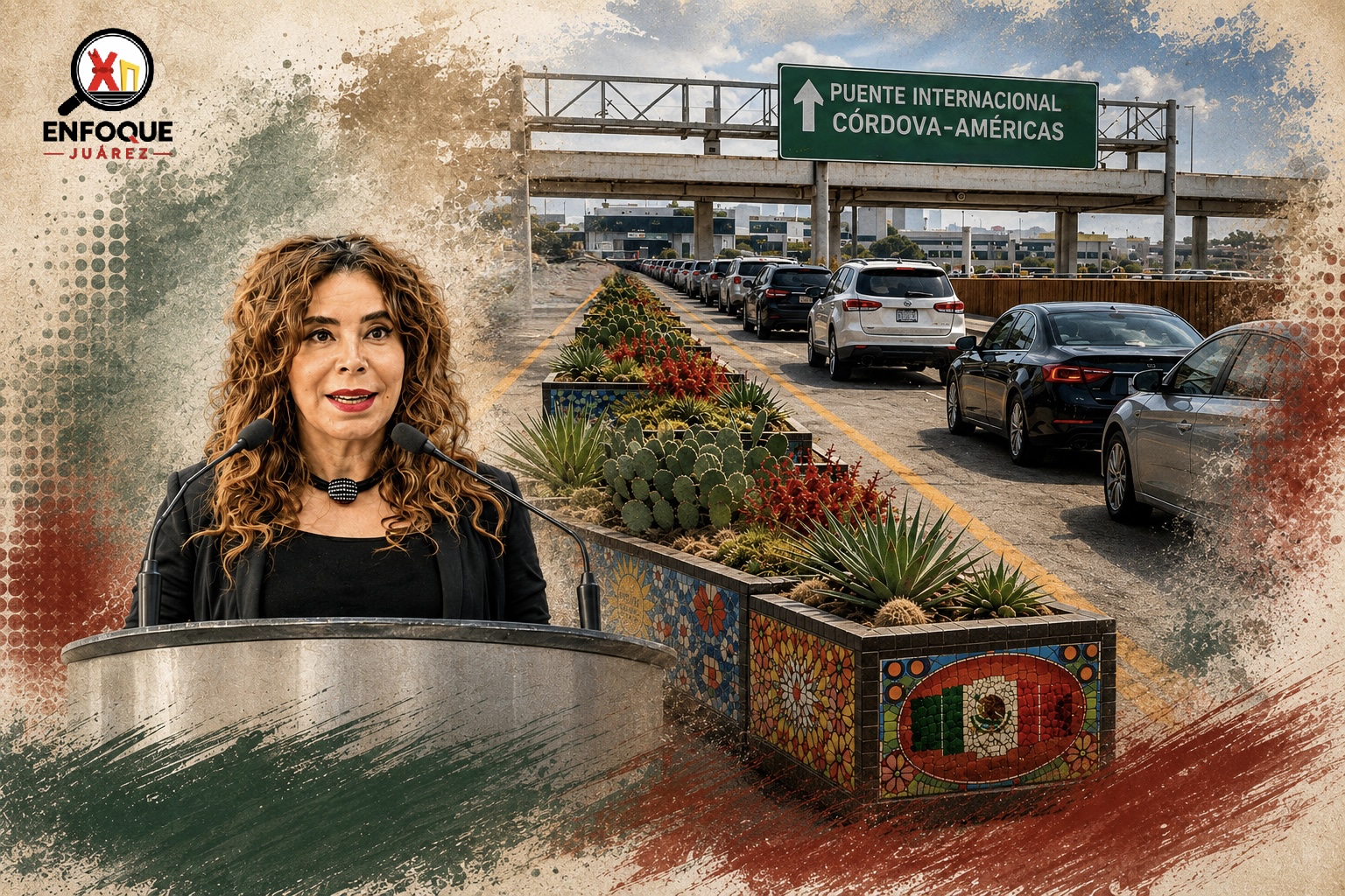 María Antonieta Pérez, impulsa barreras permanentes para frenar abusos en el Puente Libre